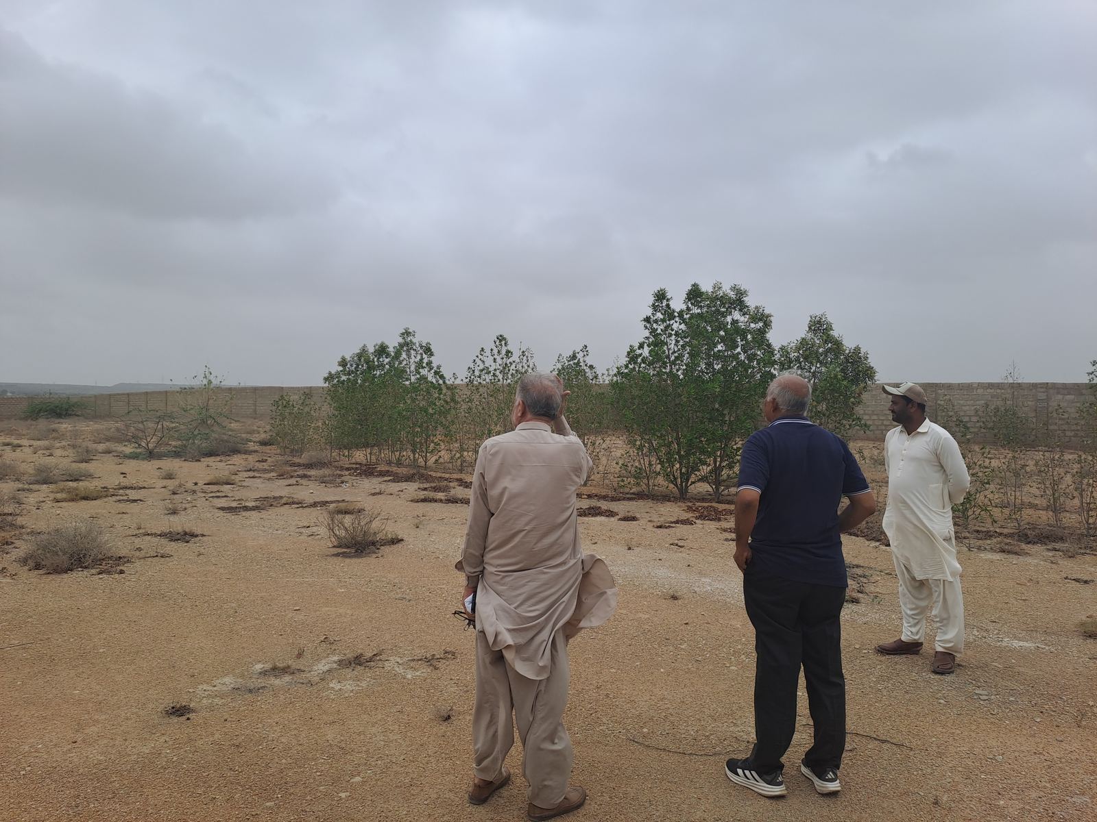 IFZK team conducting site assessment for Biofloc project